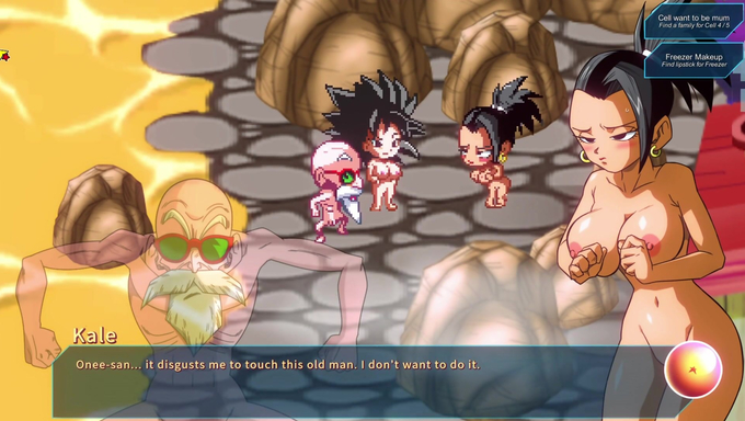 Master Roshi Tries To Plow Kale And Caulifla