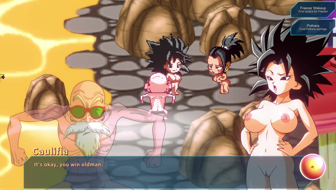 Master Roshi Tries To Plow Kale And Caulifla