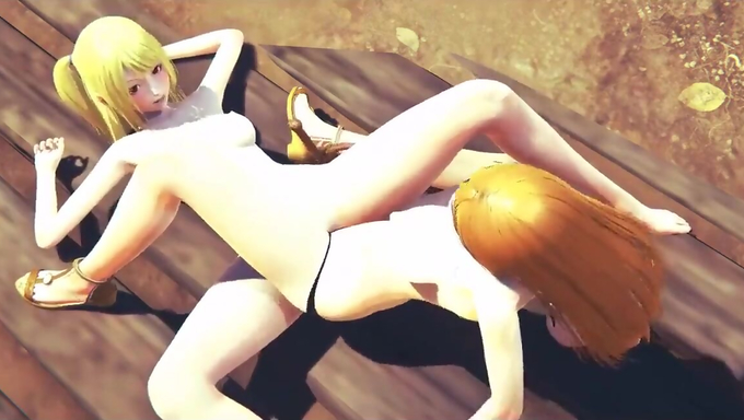 Lucy And NAmi Scissors After Threesome Sex