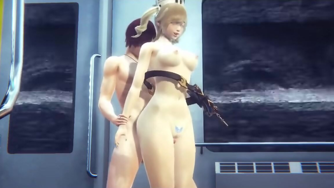 Barbara Gets Fucked By A Man And A Monster