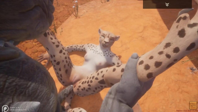 Horny Cheetah Fucks A Monster Rhino