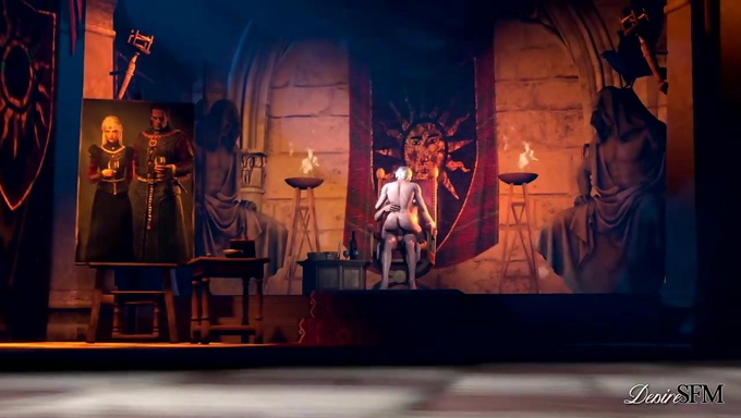 Ciri Rides The White Flame Wildly On His Throne