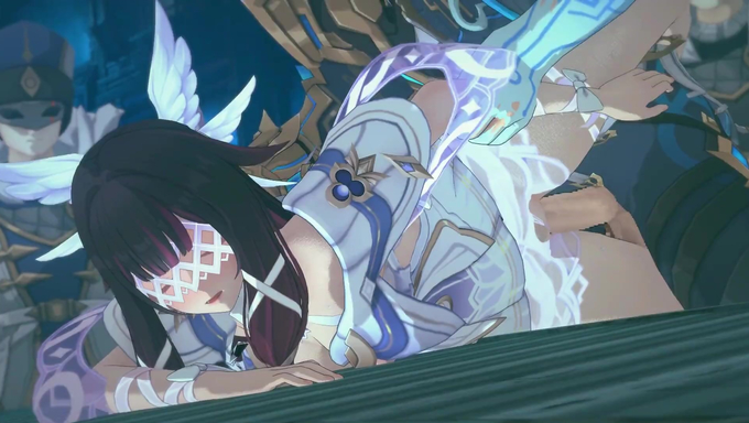 Columbina Hyposelenia Gets Filled With Massive Cumloads