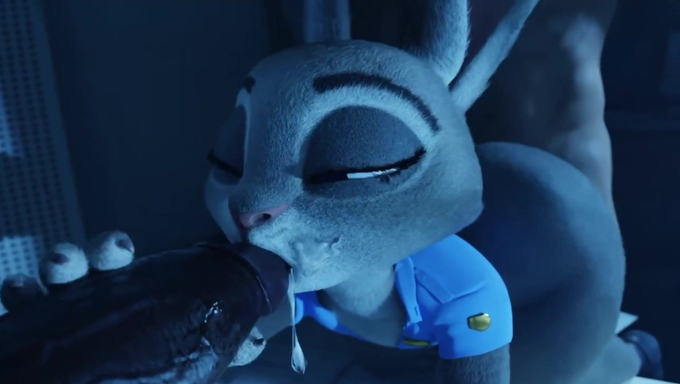 Judy Hopps Gets Spitroasted By Two Big Cocks