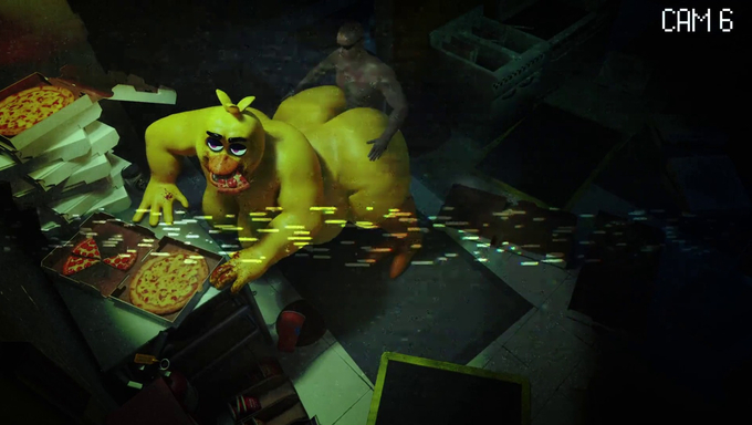 BBW Glamrock Chica Gets Pounded In The Ass While Eating