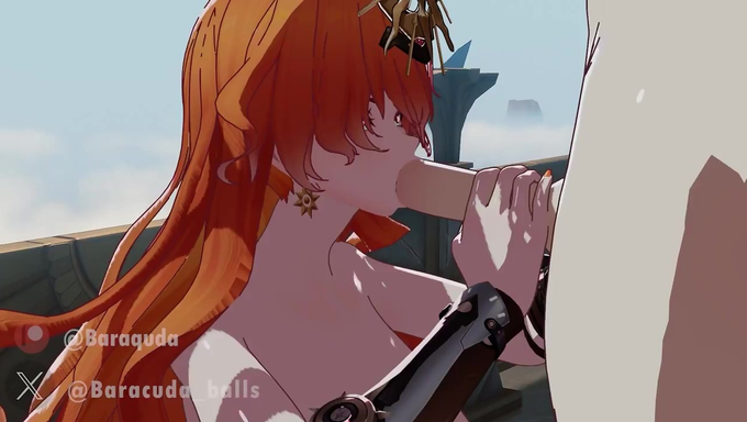 Augusta Loves Blowing Her BF’s Dick On The Balcony