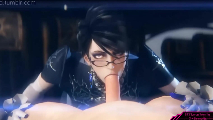 Bayonetta Gives Head Before Getting Railed In A Threesome