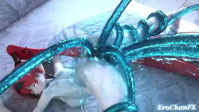 Yinlin Gets Brutally Fucked By Multiple Tentacles
