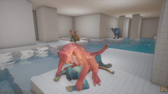 Horny Dragons Enjoy Breeding In The Backrooms
