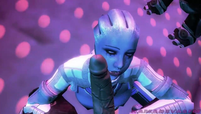 Liara T’Soni And Commander Shepard Get Screwed By Aliens