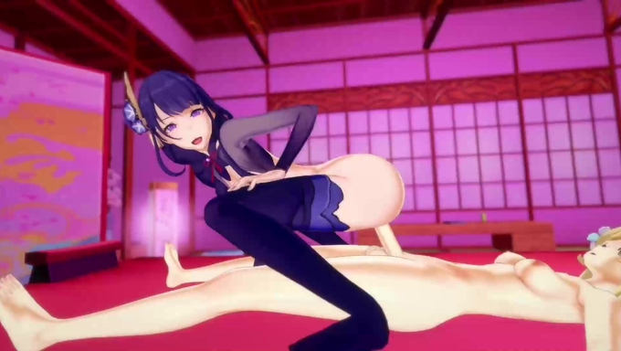 Raiden Ei Gets Pounded Hard By Futa Lumine