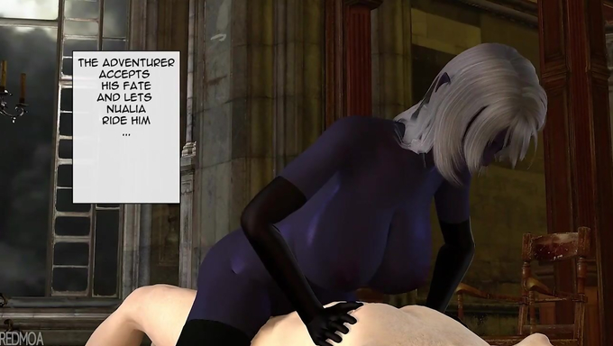 Queen Nualia Pleasures Four Adventurers