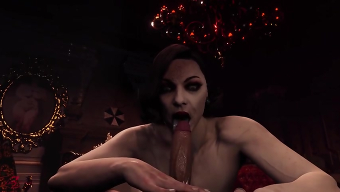 Thick Lady Dimitrescu Receives A Deep Pounding From Her Captive