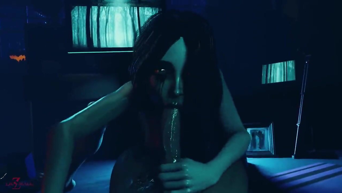 Sadako Yamamura Sucks Then Rides A Cock