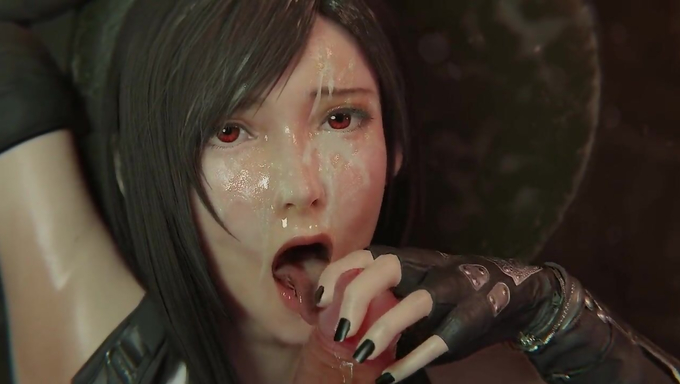 Tifa Lockhart Gets A Cumshot And Facial