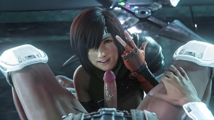 Yuffie Kisaragi Gets Wild And Keeps Riding A Big Dick After He Already Came