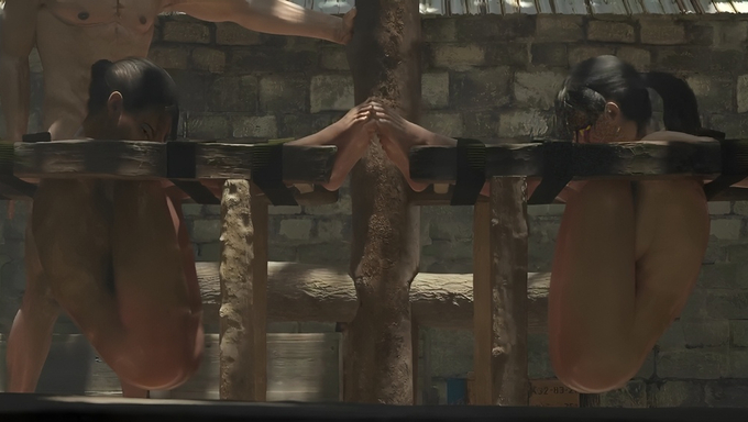 Lara Croft And Sheva Alomar Get Trapped And Tied Up
