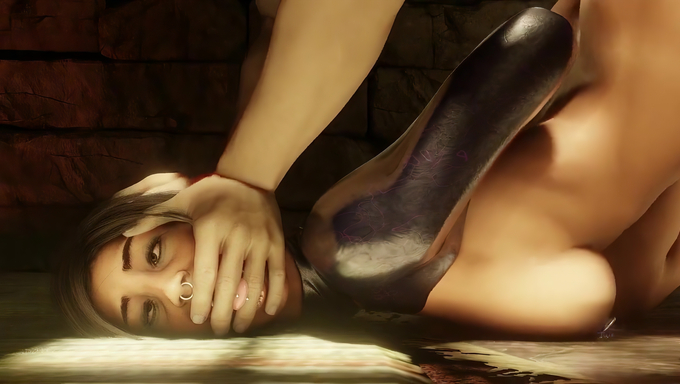 Lara Croft Receives A Rough BJ And Anal Fuck Session