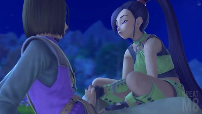 Jade Helps Erdrick Release His Cum