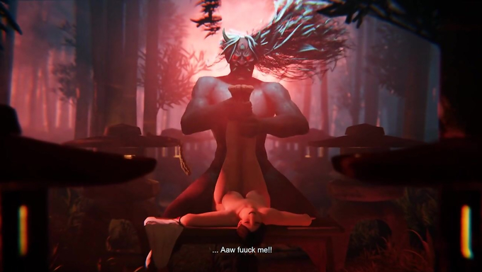 Mai Shiranui Gets Destroyed And Creampied By A Demon Oni