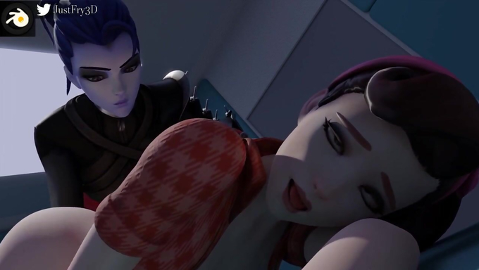 Widowmaker Gives D.Va An Anal Fisting