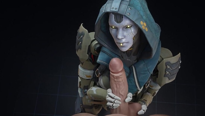 Ash Gives A Handjob And Gets Creampied By A Human Cock