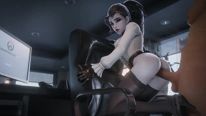Office Girl Widowmaker Fucks Her Boss Every Day And Swallows His Cum