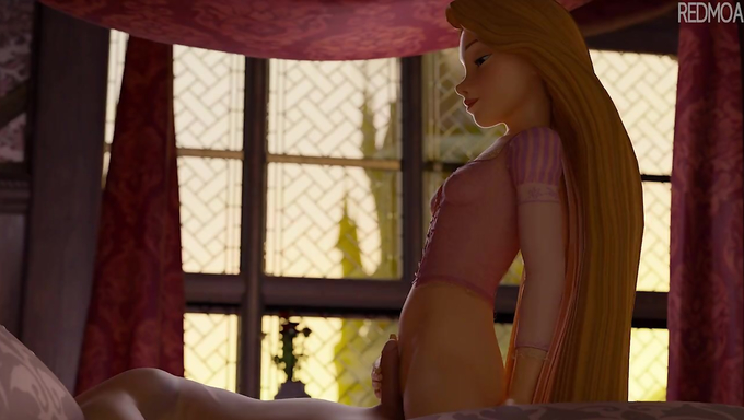 Rapunzel Tries Cowgirl And Gets A Creampie