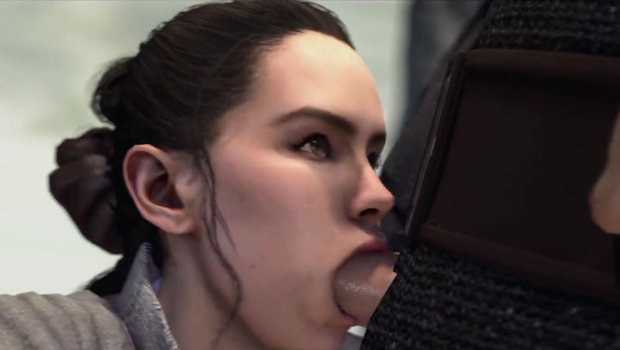Rey Skywalker Gets Trained To Suck A Cock