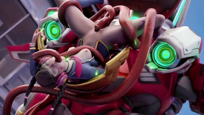 D.Va Gets Pounded In Every Hole By Tentacles