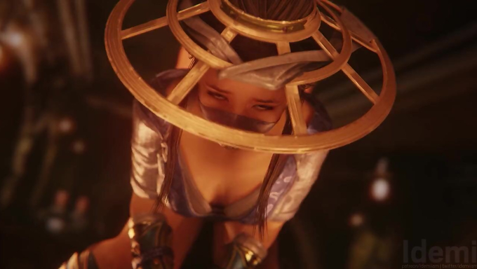 Kitana Gets A Massive Creampie In A Standing Doggystyle