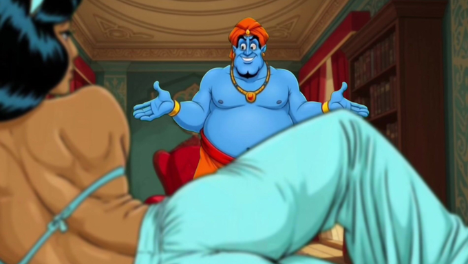 Princess Jasmine Wishes For The Genie To Fuck Her