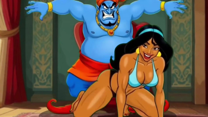 Princess Jasmine Wishes For The Genie To Fuck Her