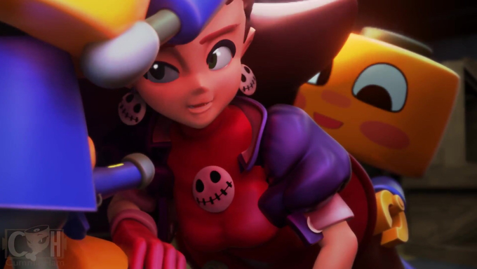 Tron Bonne Gets Pounded And Creampied By Robot Cocks