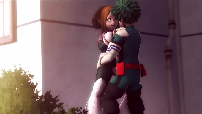 Ochaco Uraraka Gets Creampied Outdoors By Izuku Midoriya