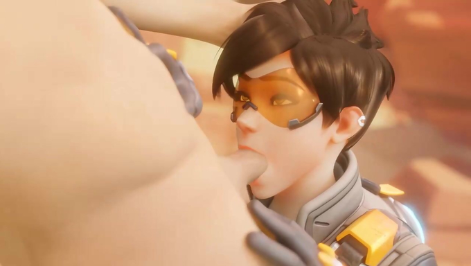 Tracer Receives A Facial After Getting Mouthfucked