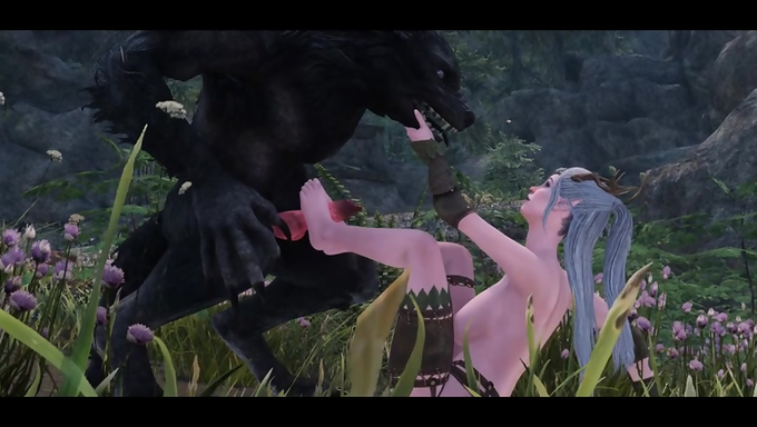 Elf Babe Nerifina Heals A Werewolf Through Her Pussy Magic