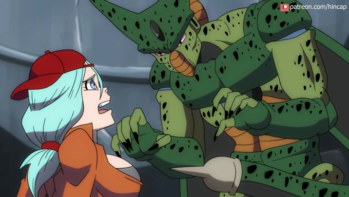 Cell Stuffs Bulma With His Dual Cocks