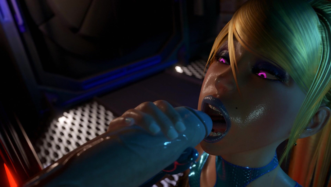 Samus Aran Gives In To Her Desires And Blows A Cock