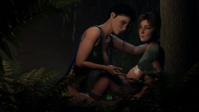 Lara Croft Indulges Her Sexual Desires In The Forest