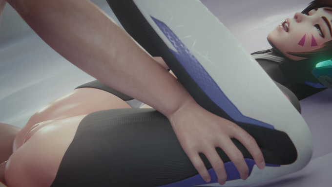 D.Va Gets Fucked And Creampied In A Spread Eagle Position