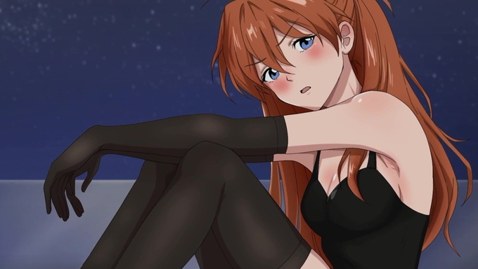 Asuka Langley Sohryu And Rei Ayanami Enjoy A Passionate Bed Session