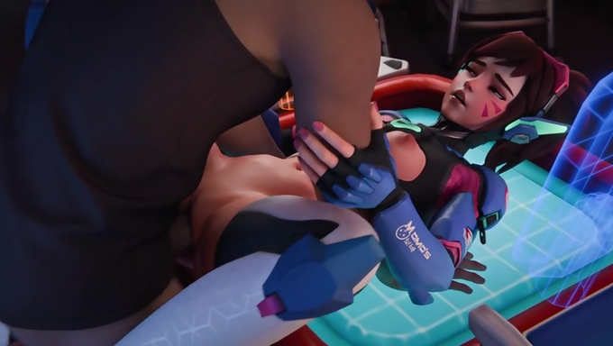D.Va Performs Oral And Gets Fucked On The Table