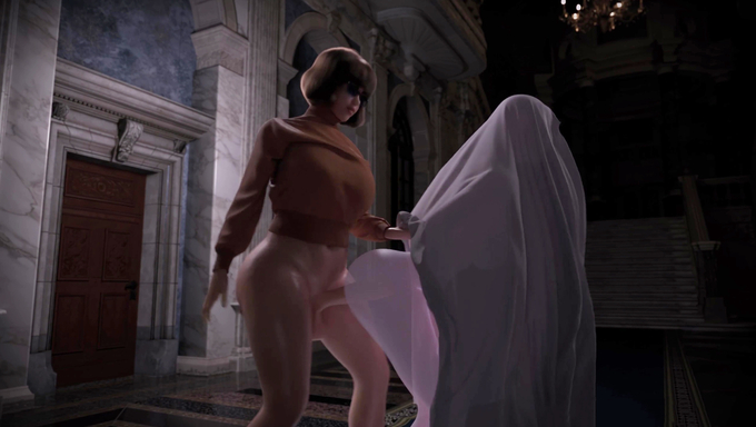 Velma Dinkley Fucks And Gets Pounded By Different Monsters In A Haunted House