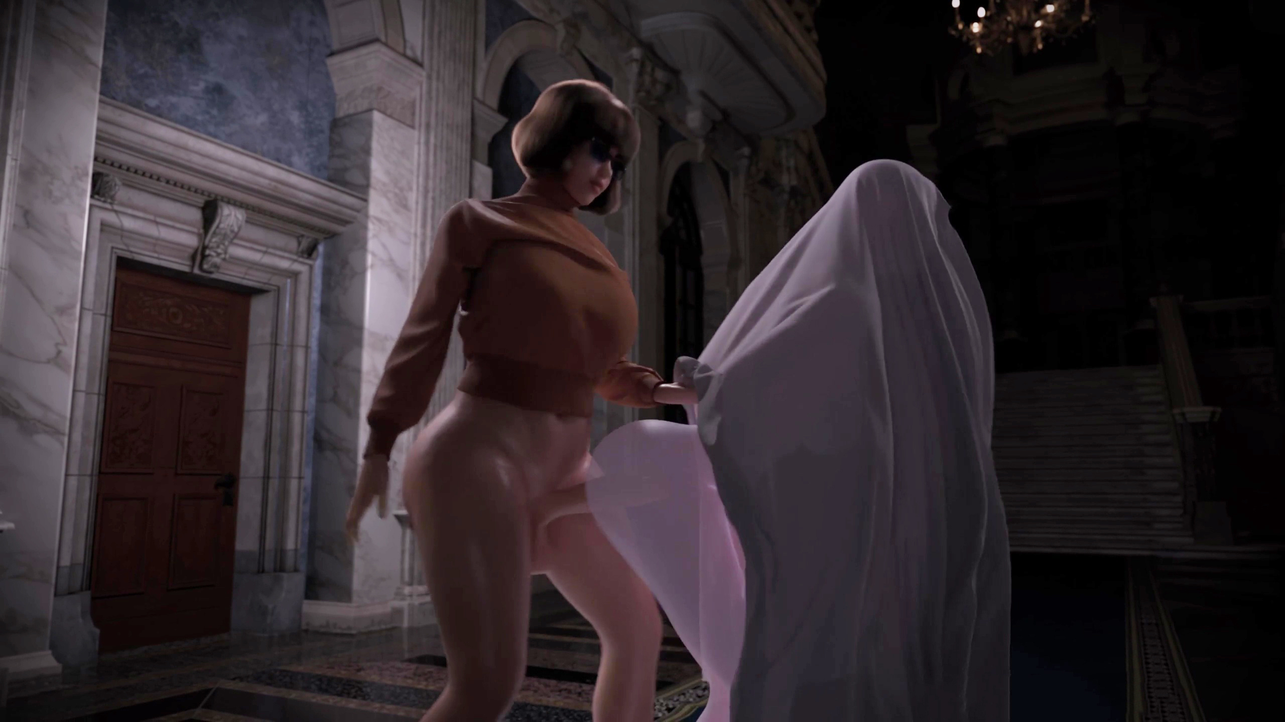 Velma Dinkley Fucks And Gets Pounded By Different Monsters In A Haunted House