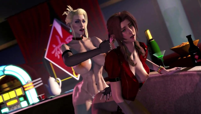 Futa Scarlet Pounds Aerith Gainsborough's Pussy