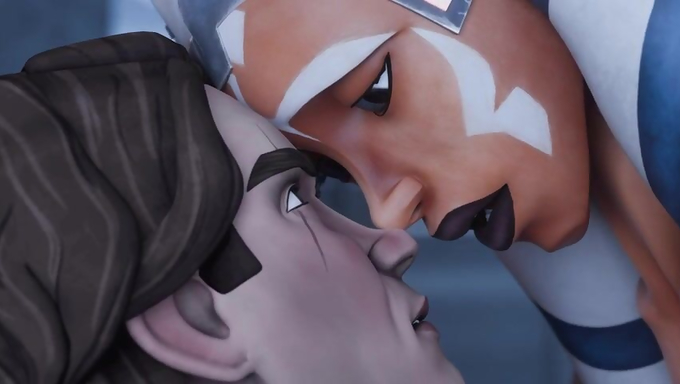Ahsoka Tano Rides Anakin Skywalker’s Big Cock On The Couch