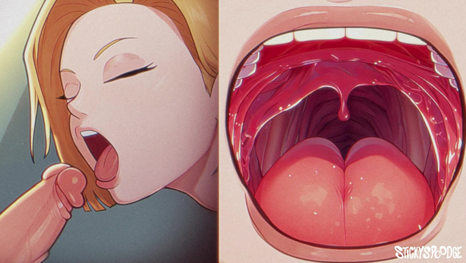 Android 18 Performs A Sloppy Deepthroat On Krillin