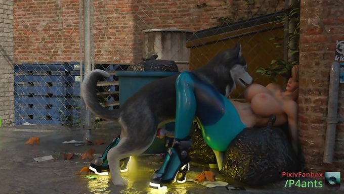 Samus Aran Gets Bored And Fucks A Stray Dog In The Alley