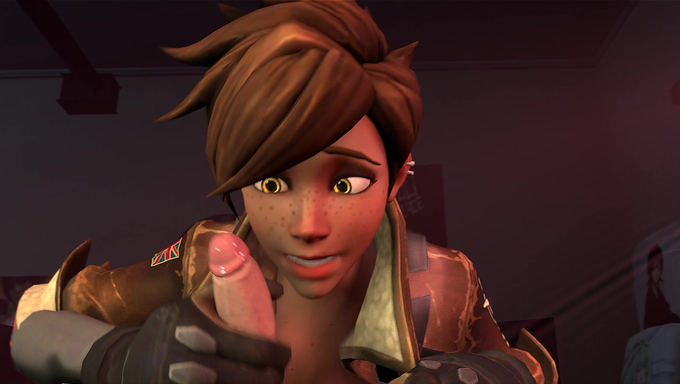 Tracer Lets Her Partner Cum Inside Her Pussy